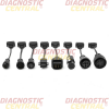 8 Truck & Trailer 16 Pin OBD2 Connector Adapter Cable Leads - Image 2