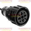 8 Truck & Trailer 16 Pin OBD2 Connector Adapter Cable Leads - Image 8