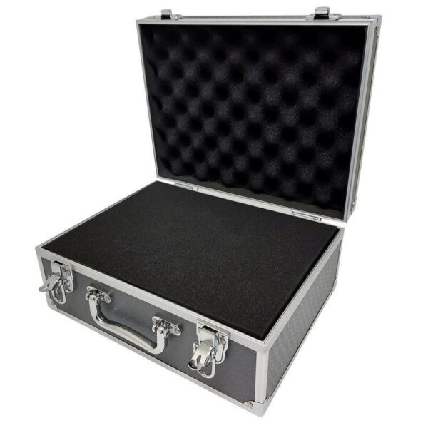 ROC Cases Grey Flight Case with Chrome Finish Fittings