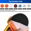 Electric Polisher Buffer Sander Car Polishing Machine 5" Buffing Sponge Kit 700W - Image 9