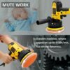 Electric Polisher Buffer Sander Car Polishing Machine 5" Buffing Sponge Kit 700W - Image 7