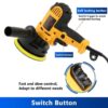 Electric Polisher Buffer Sander Car Polishing Machine 5" Buffing Sponge Kit 700W - Image 4