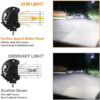 4 inch LED Work Light Bar Flood Spot Driving Lamp Reverse Off-road Car Truck 12V (twin Pack) - Image 6