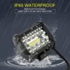 4 inch LED Work Light Bar Flood Spot Driving Lamp Reverse Off-road Car Truck 12V (twin Pack) - Image 8