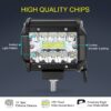 4 inch LED Work Light Bar Flood Spot Driving Lamp Reverse Off-road Car Truck 12V (twin Pack) - Image 10
