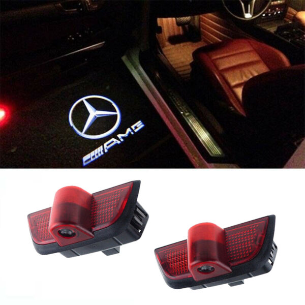 Cree LED Light Projector Logo For Mercedes Benz W204 Door Courtesy Puddle Shadow