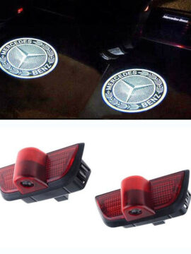 2 LED Door Lights Projector Courtesy Puddle Shadow Logo For Mercedes Benz W204