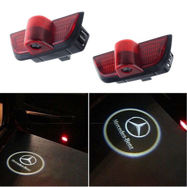 Car Door LED Courtesy Lights Puddle Ghost Laser LOGO Projector For Mercedes Benz