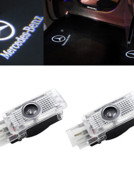 2x LED Car Door Laser Projector Logo Shadow Puddle Courtesy Lights for Mercedes Benz