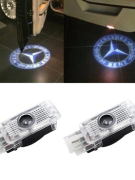 2x LED Car Door Laser Projector Logo Shadow Puddle Courtesy Lights for Mercedes Benz