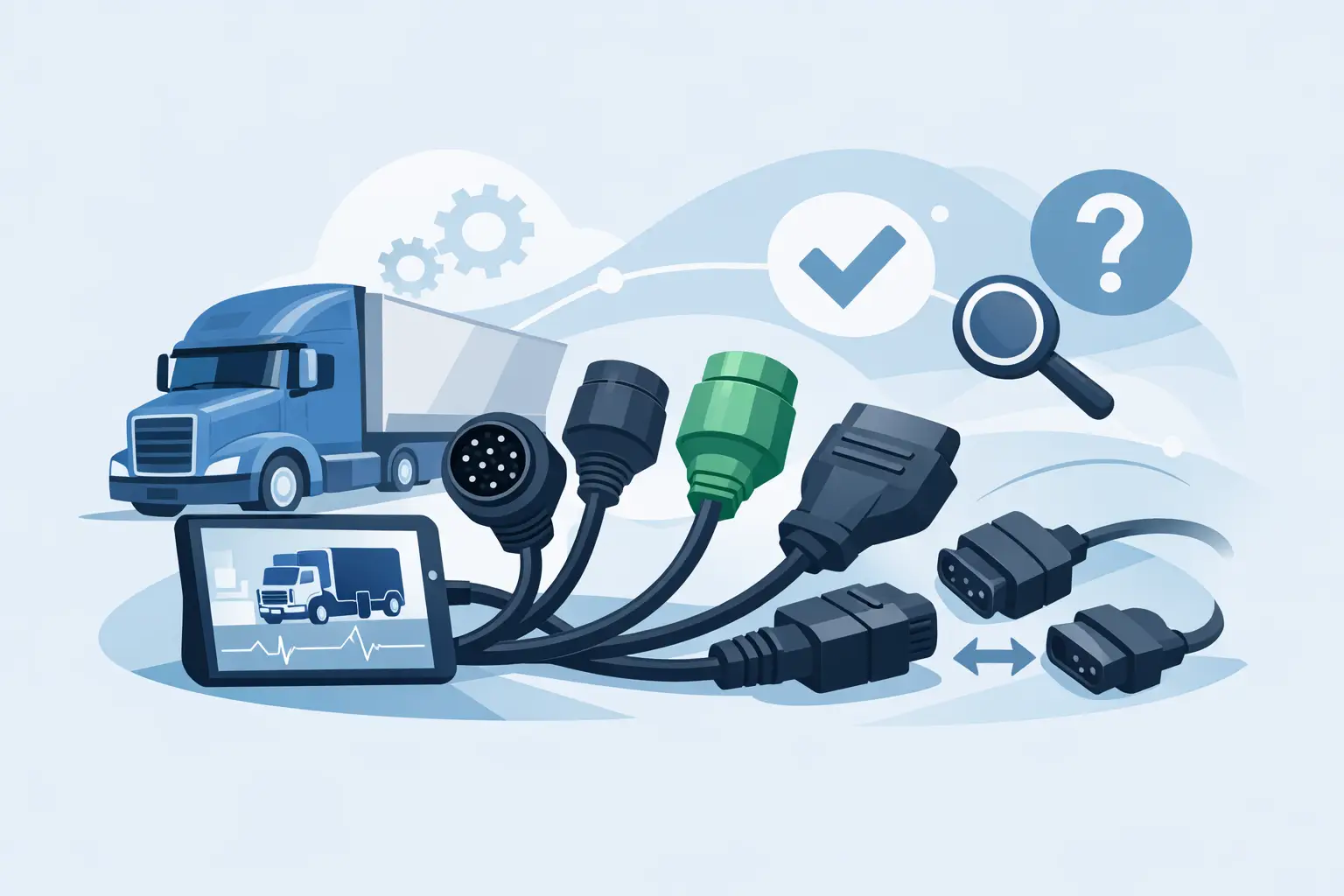 Choosing truck diagnostic adapter cables